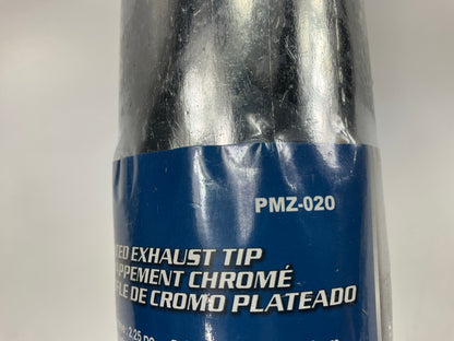 Pilot PMZ020 Chrome Plated Exhaust Tip 8.25'' Long, For 1.75'' To 2'' Exhaust Pipe