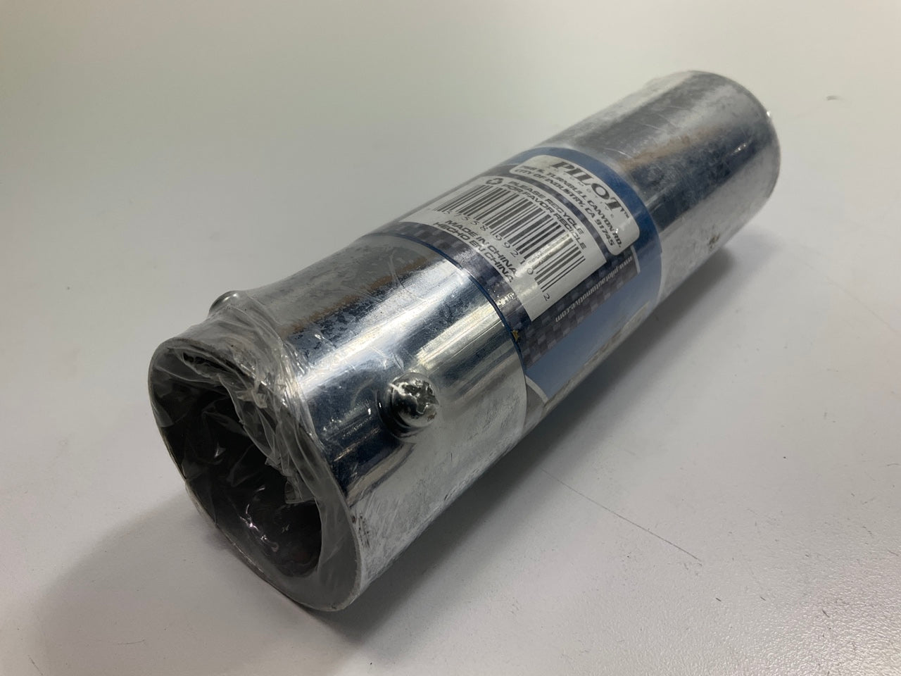 Pilot PMZ-021 Chrome Exhaust Tip - 7''x2'' - Rolled Edge
