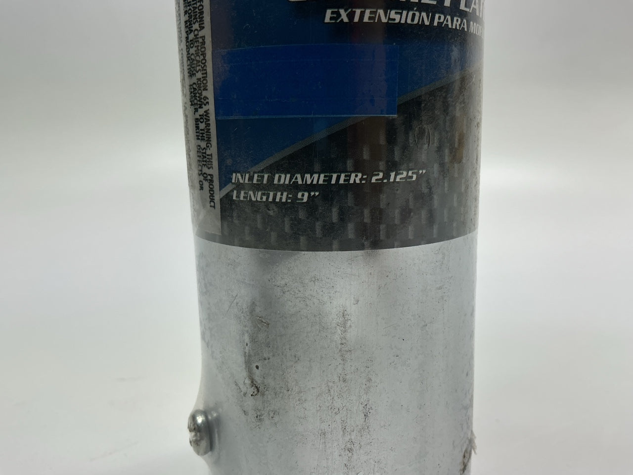 Pilot PMZ022 Chrome Plated Exhaust Tip, 2-1/8'' Inlet Diameter, 9'' Long