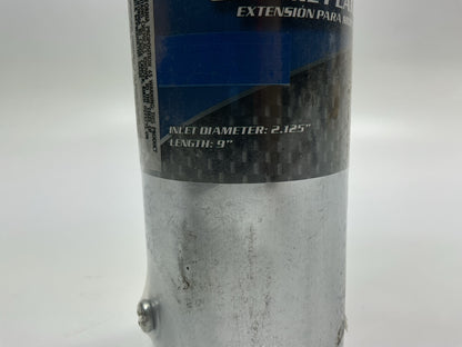 Pilot PMZ022 Chrome Plated Exhaust Tip, 2-1/8'' Inlet Diameter, 9'' Long