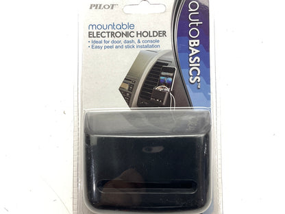 Pilot PR-051 Mountable Black Soft Electronic Holder, Peel & Stick Installation