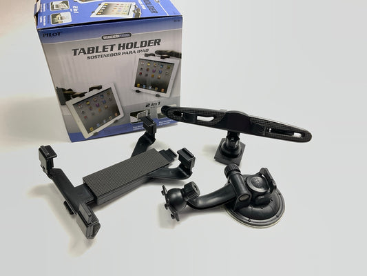 Pilot PR-161 Universal Tablet Holder With Windshield Suction & Headrest Mount