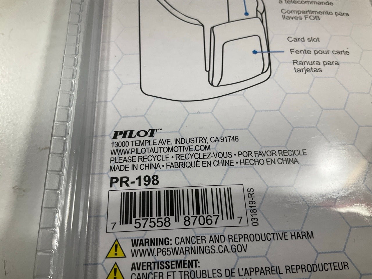 Pilot PR-198 Keychain Holder For Mounting On The Dashboard
