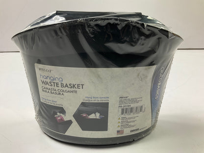 Pilot PR201SH Black Portable Waste Trash Basket
