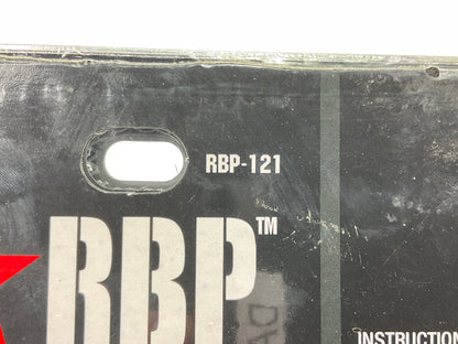 Pilot RBP-121 Black License Frame And Plate Combo With Mesh And Star Logo