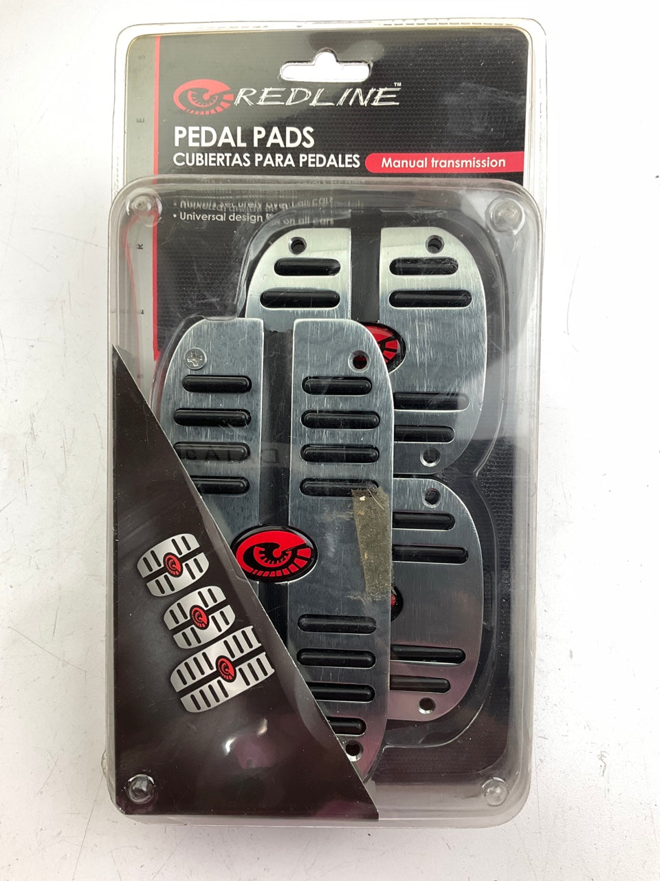 Pilot RLX-0605T3 Redline Pro Sport Pedal Covers For Manual (stick) Transmission