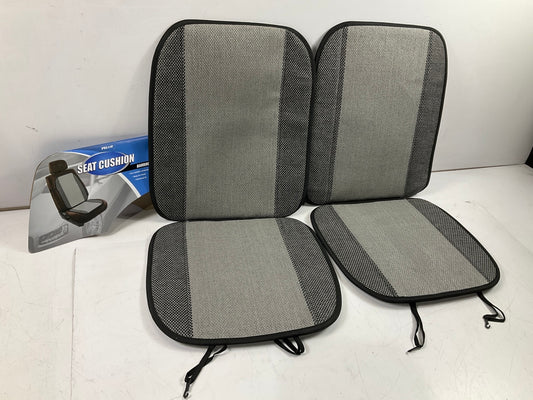 (2) Pilot SC274G - Black & Gray Soft Universal Seat Cushions