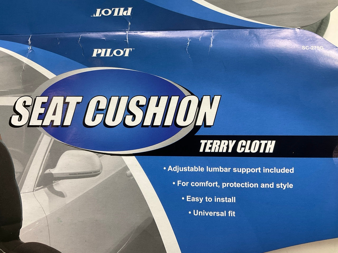 (2) Pilot SC-275G Gray Seat Cushion With Lumbar Support