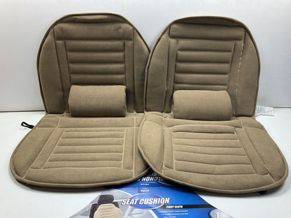 (2) Pilot SC-275T Terry Cloth Tan Seat Cushion With Lumbar Support, 1 PC