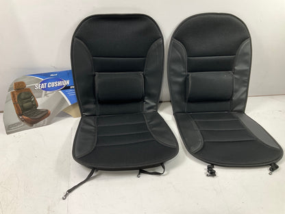 (2) Pilot SC-278E Universal Sport Mesh W/ Lumbar Support Seat Cushions, BLACK