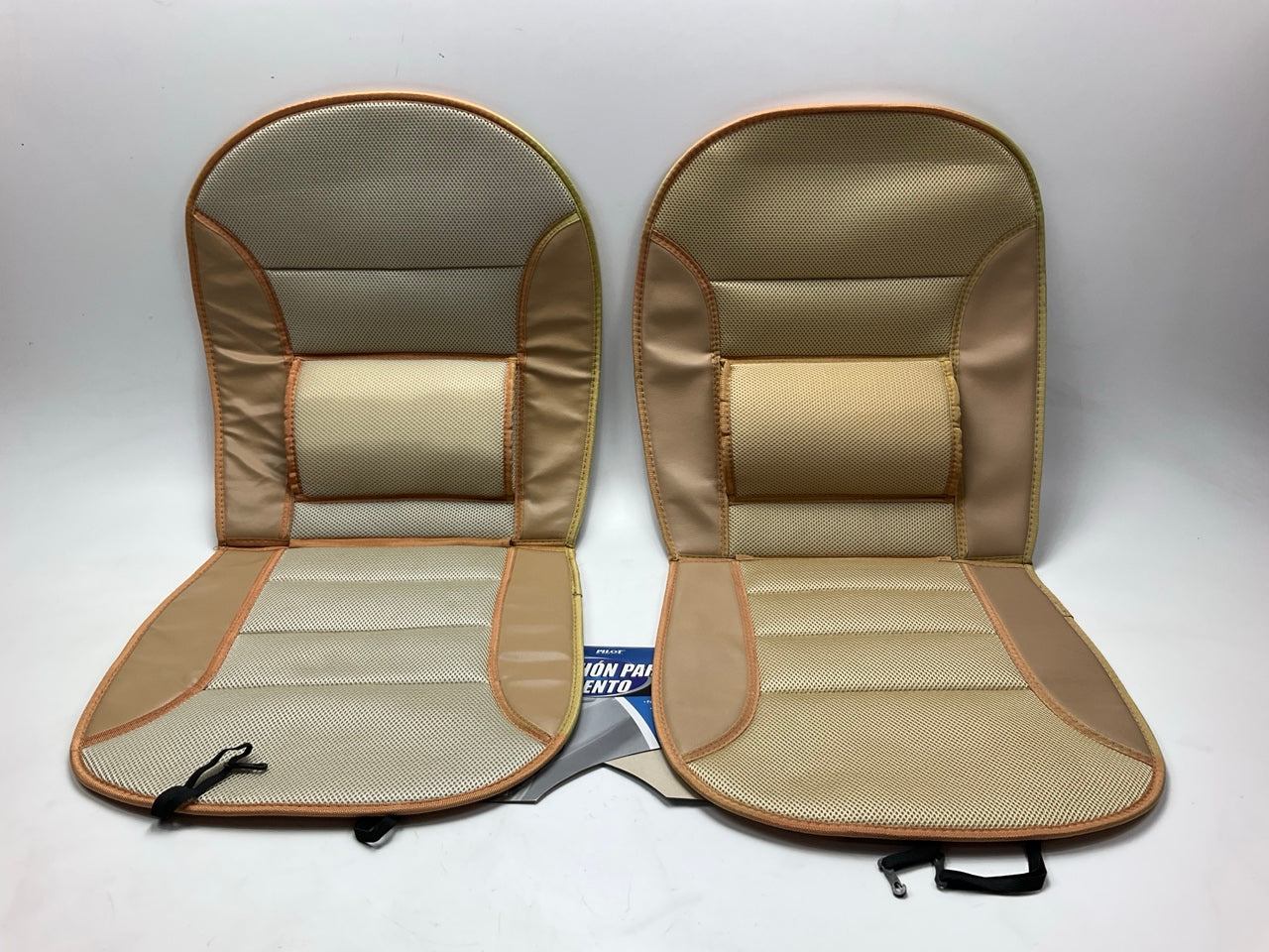 (2) Pilot SC-278T Seat Cushion Sport Mesh With Lumbar Support, Beige