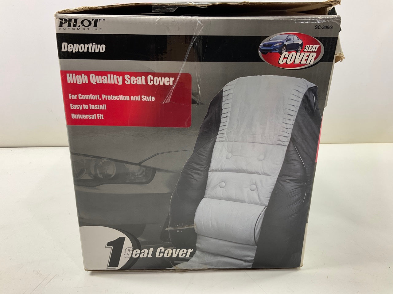 Pilot SC-309G High Quality Seat Cover Black & Grey