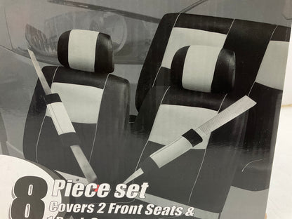 Pilot SC-310G Sport Mesh Black/Gray Seat Cover Combo Kit, 8 Pieces