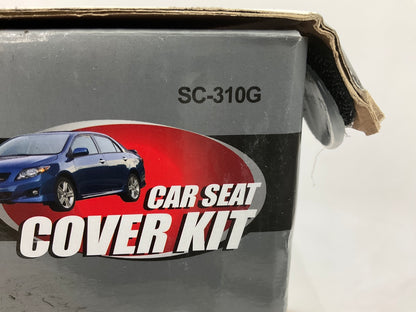 Pilot SC-310G Sport Mesh Black/Gray Seat Cover Combo Kit, 8 Pieces