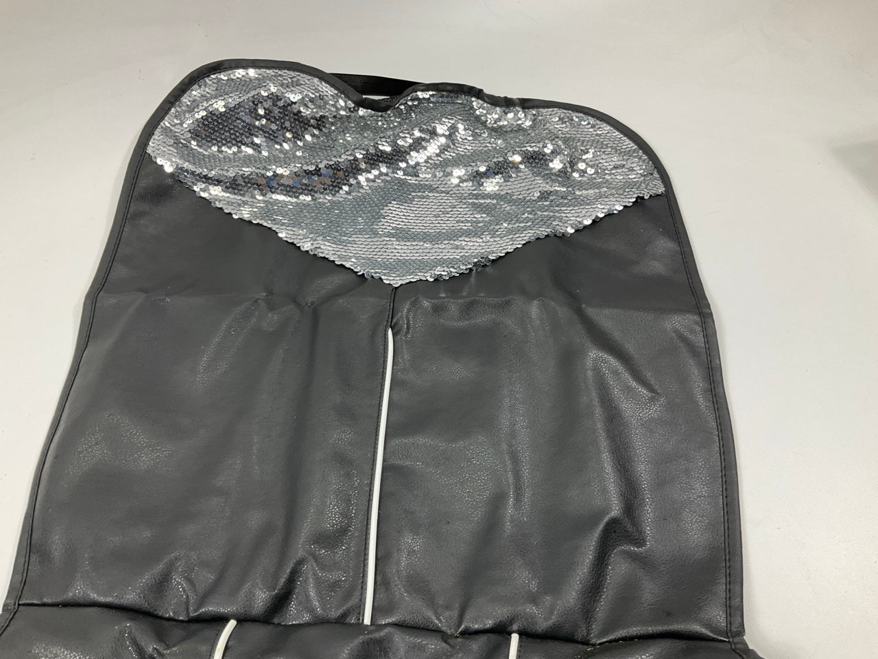 Pilot SC-568 Low Back/ High Back Seat Cover, Black Leather & Sequins