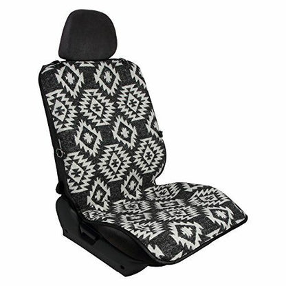 Pilot Automotive SC-569 Wool Seat Vest, Black / Gray Seat Cover, Aztec Design