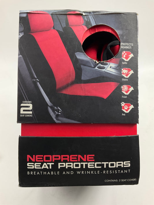 Pilot SC-576 - Neoprene Red-Black Seat Cover, 2PC, Universal Fit