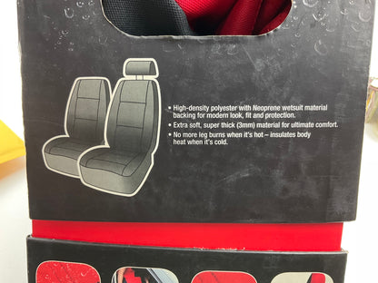 Pilot SC-576 - Neoprene Red-Black Seat Cover, 2PC, Universal Fit