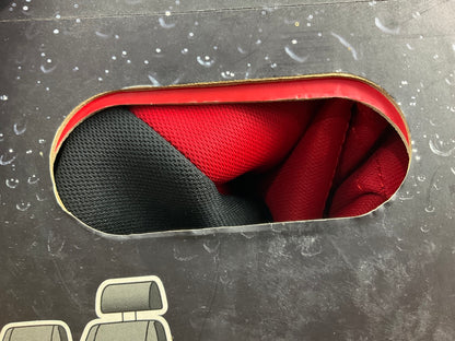 Pilot SC-576 - Neoprene Red-Black Seat Cover, 2PC, Universal Fit
