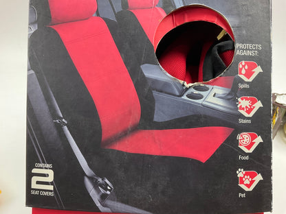 Pilot SC-576 - Neoprene Red-Black Seat Cover, 2PC, Universal Fit