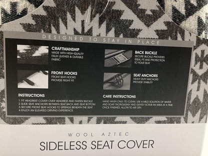 (2) Pilot SC645 - Wool Premium Sideless Seat Vest Covers (PAIR)