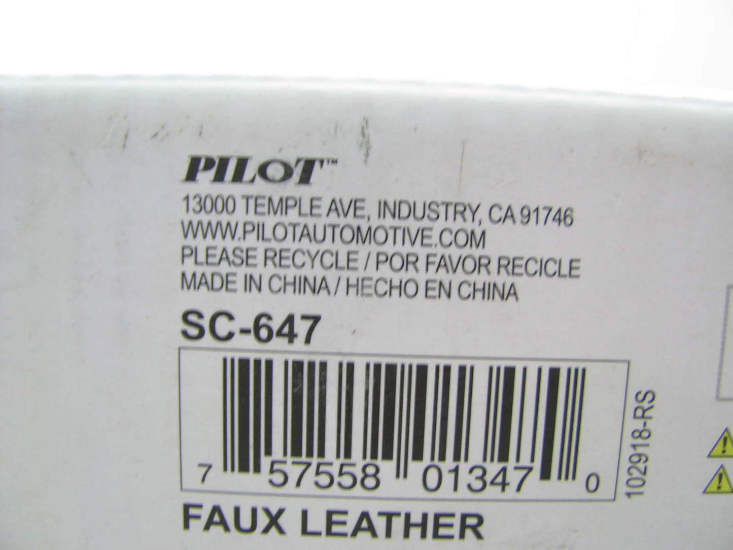 Pilot SC-647 Sideless Premium Seat Cover