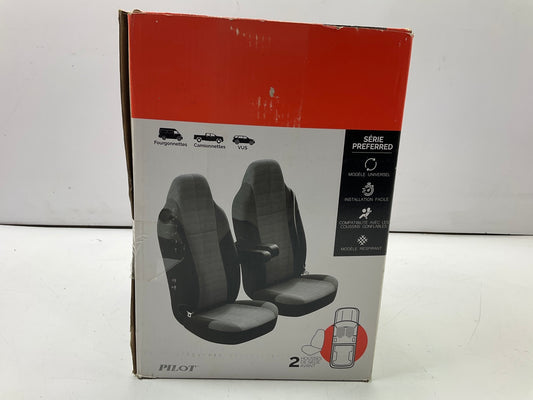 Pilot SC-667 Arcadia Truck Black Seat Covers 2PC, Universal Fit