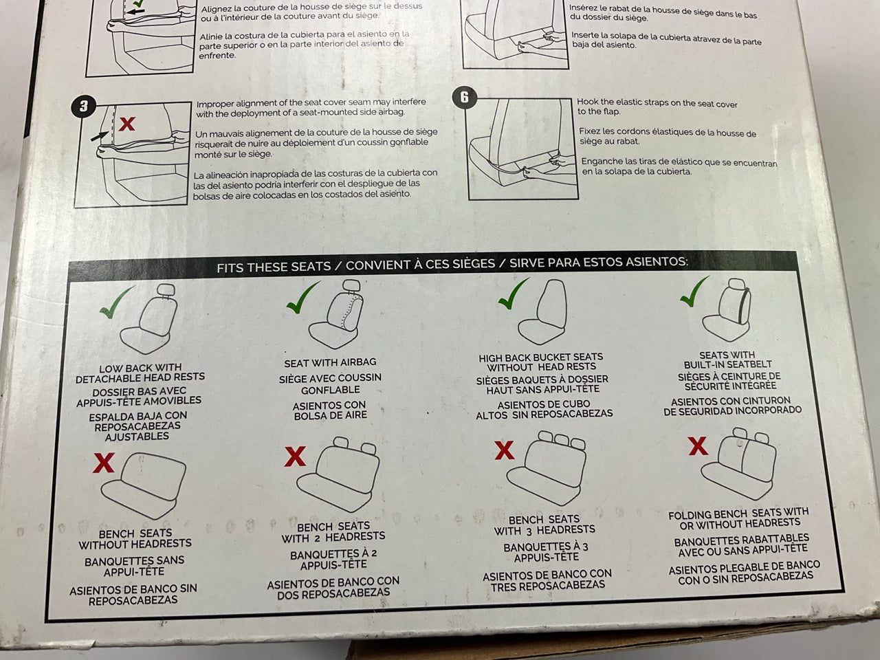 Pilot SC-667 Arcadia Truck Black Seat Covers 2PC, Universal Fit