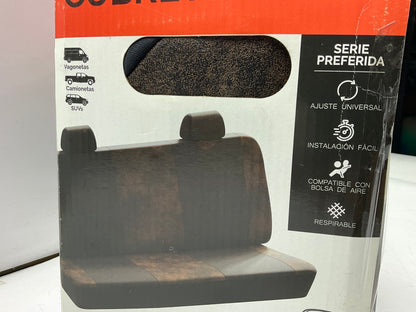 Pilot SC-669 Walnut Brown/Black Truck Bench Seat Cover