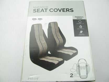 Pilot SC-671 2 PC Matador Saddle Blanket Black Seat Covers