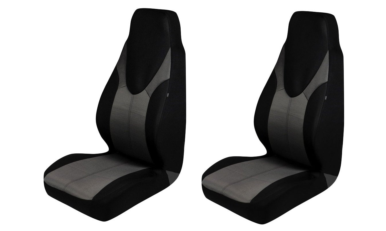 Pilot SC-676 Universal Skyline Black Seat Covers (PAIR) - Covers 2 Front Seats