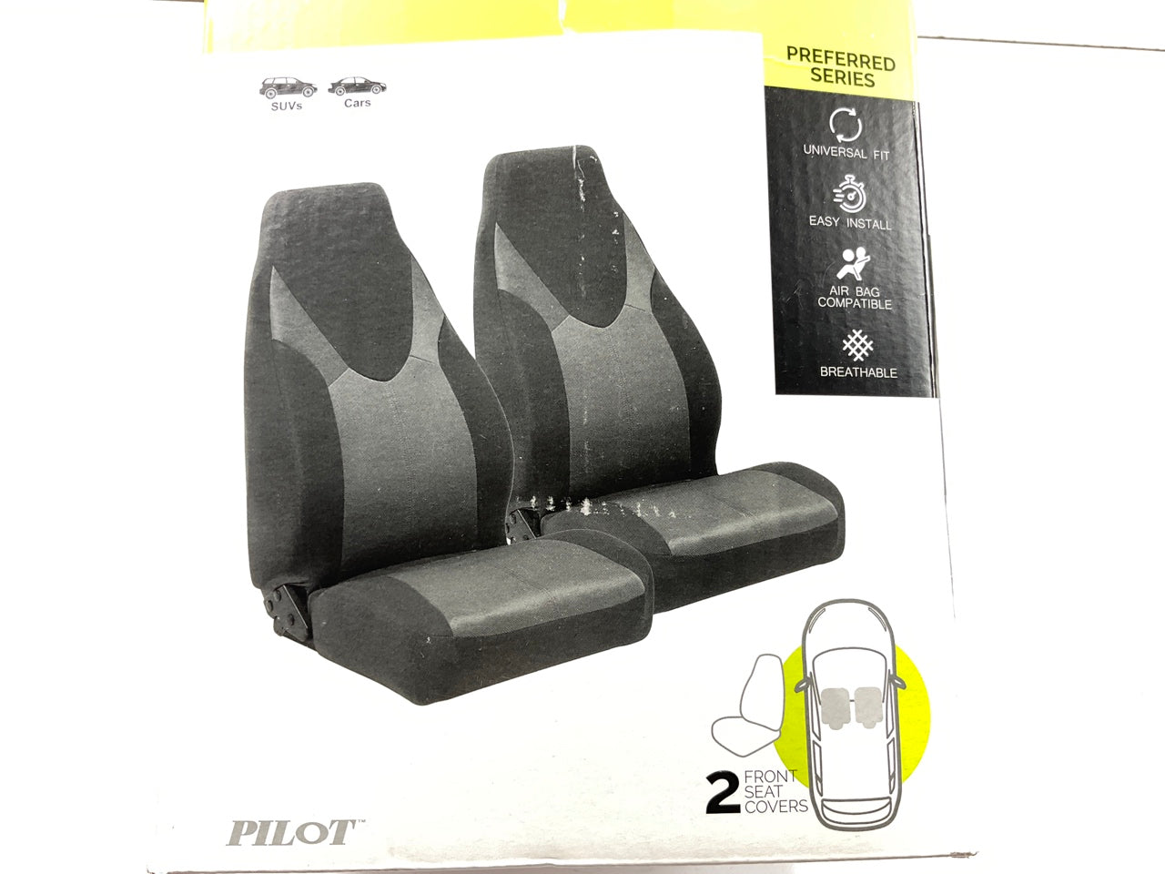 Pilot SC-677 Universal Skyline Car Seat Cover Protector, 2 PC