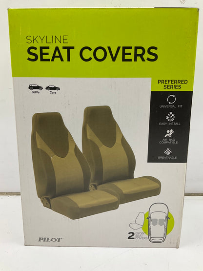 Pilot SC-678 Universal Skyline Tan Bucket Seat Covers - DOES 2 SEATS