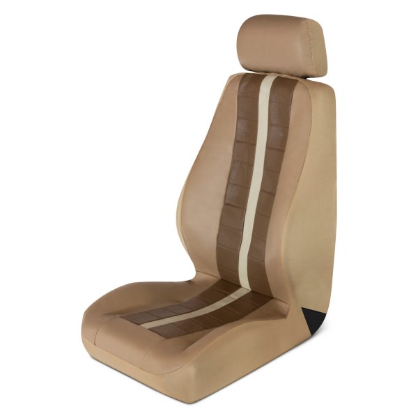 (2) PILOT SC670 Azure Tan Seat Cover, Does 2 Seats, For Low Back Car & SUV Seats