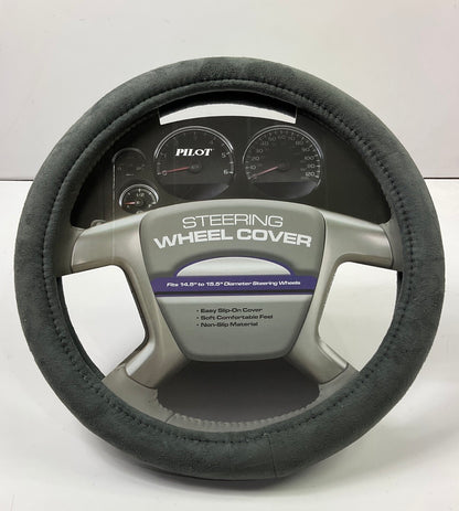 Pilot SW-206G - Soft Grip Gray Steering Wheel Cover For 14.5''-15.5'' Wheels