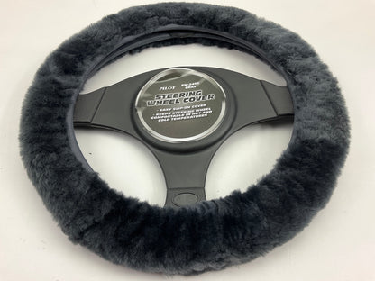 Pilot SW-245G Gray Sheep Skin Steering Wheel Cover - 14.5'' To 15'' Diameter