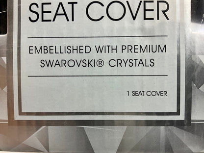 (2) Pilot SWR-0111 Swarovski Wavy Stitch Black Seat Cover For Low Back Buckets