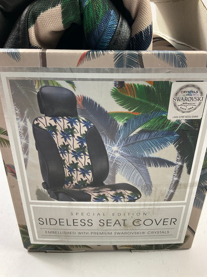 (2) Pilot SWR-0741 Palm Tree Design Seat Cover W/ Swarovski Crystals