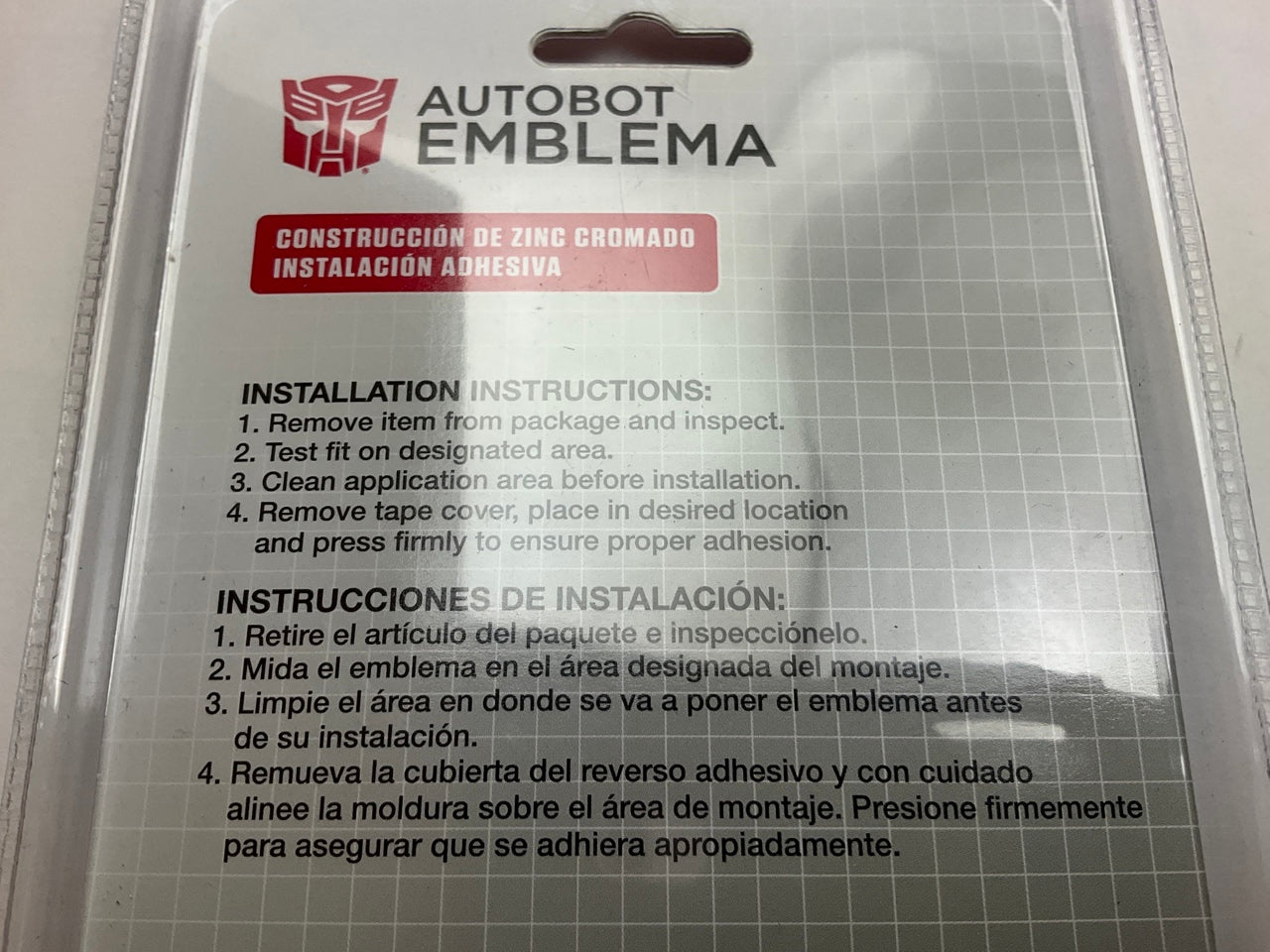 Pilot TRF-0302 AUTOBOT Transformers Head Emblem