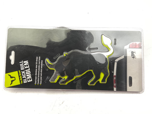 Pilot TT-093B Bully Black Bull Stainless Steel Peel And Stick Emblem