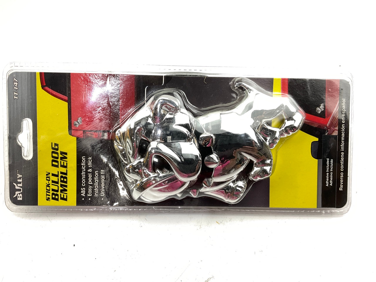 Pilot TT-147 - 3D ''Bull Dog'' Chrome Stick-On Emblem