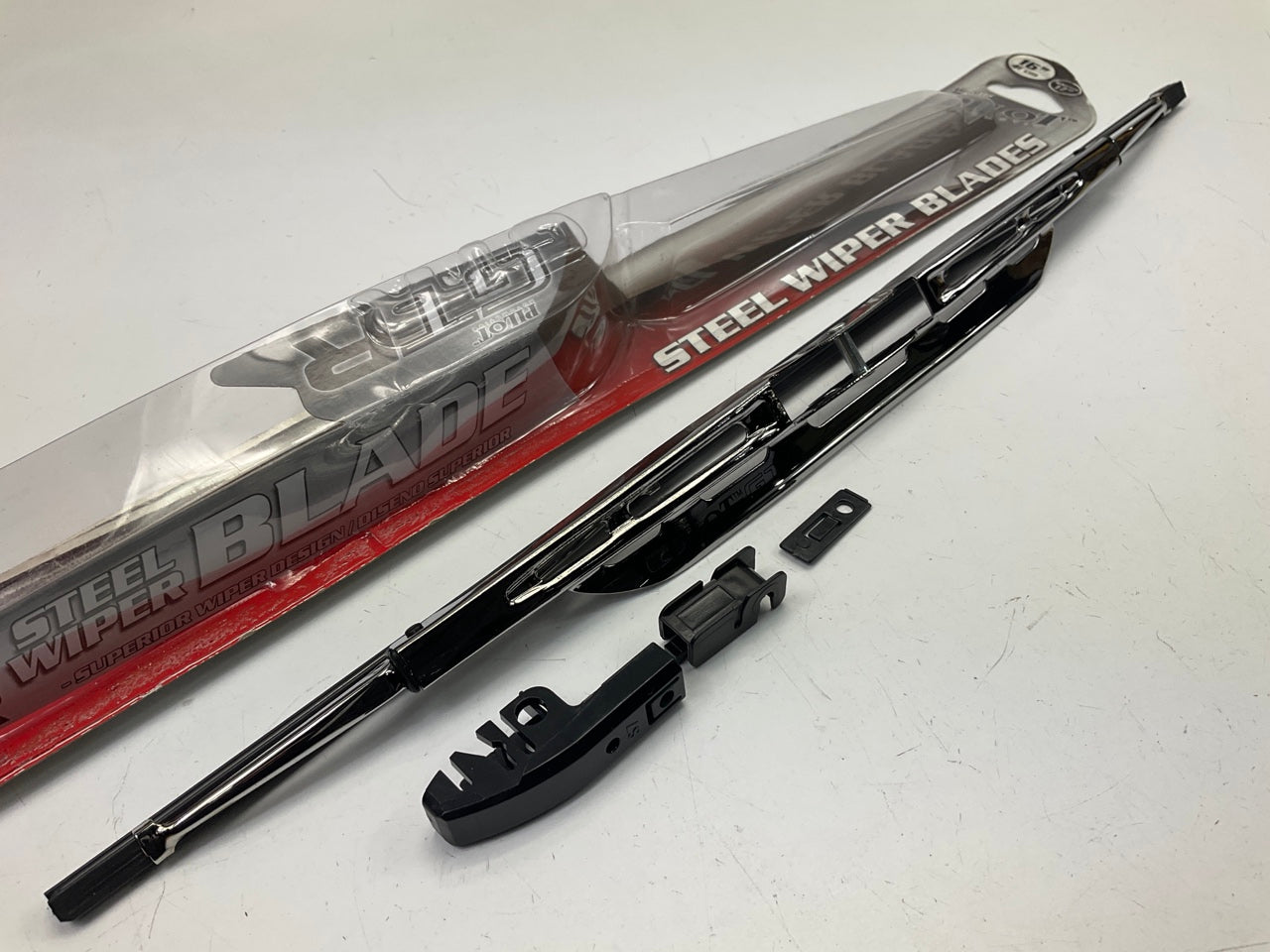 Pilot WBG-16C Galvanized Steel Windshield Wiper Blade, Chrome, 16 In