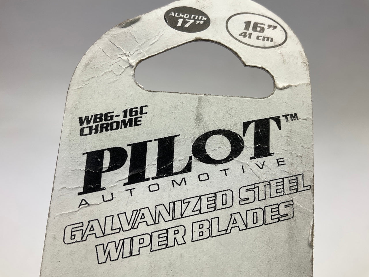 Pilot WBG-16C Galvanized Steel Windshield Wiper Blade, Chrome, 16 In