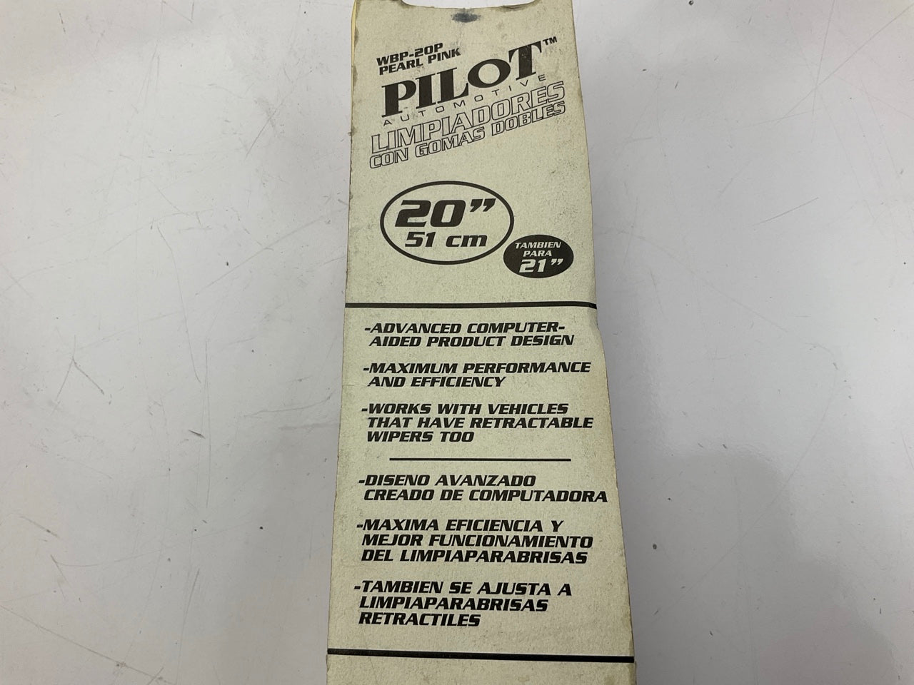 Pilot WBP-20P Pearl Pink Windshield Wiper Blade, 20''