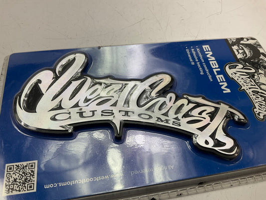 Pilot WCC-0101 Aluminum Emblem ''West Coast Customs'', Universal Fit