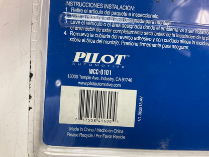 Pilot WCC-0101 Aluminum Emblem ''West Coast Customs'', Universal Fit