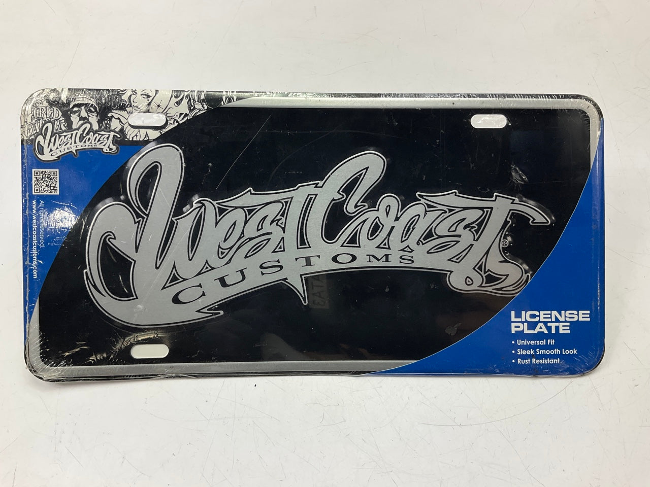 Pilot WCC-0702E License Plate Frame ''West Coast Customs'', Universal Fit