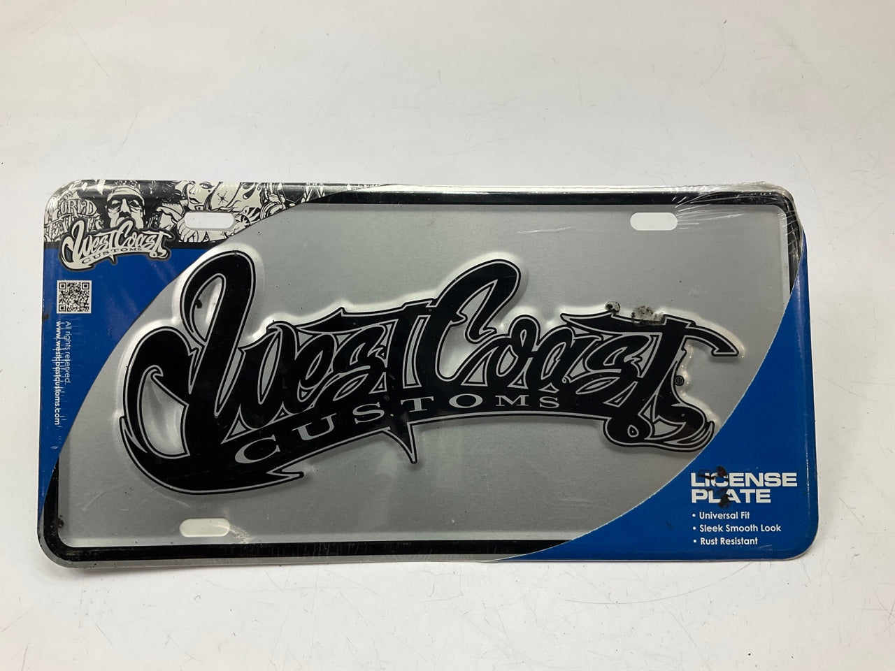 Pilot WCC-0702S License Plate, ''West Coast Customs'', Universal Fit