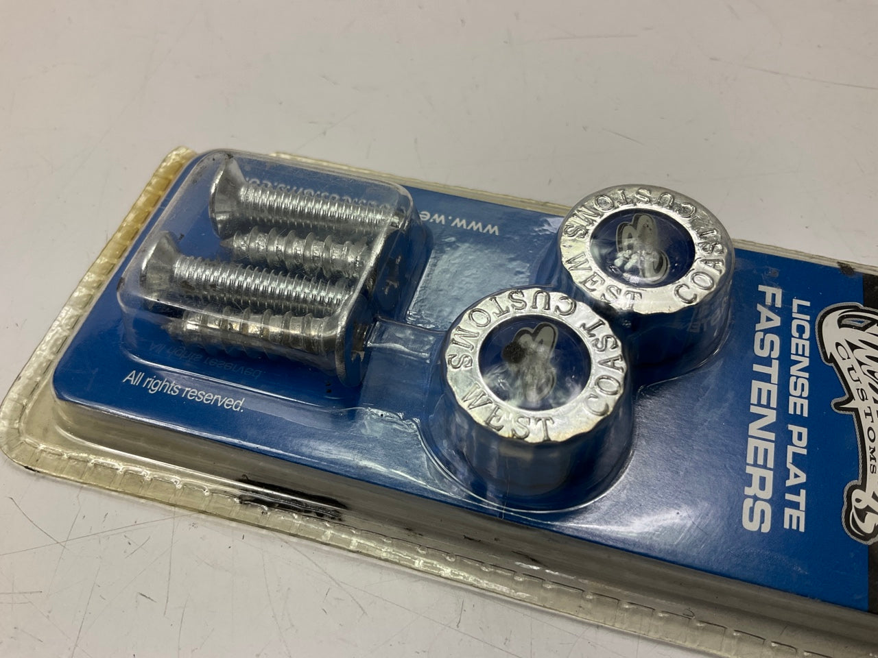 Pilot WCC-1401C License Plate Frame Fastener Bolts '' West Coast Customs''