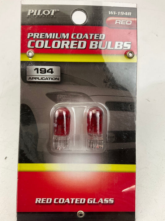 Pilot WI-194R Premium Coated Red Light Bulbs For 194 Applications